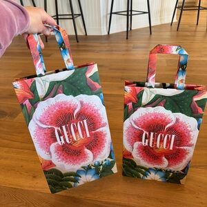 2 Limited Edition Gucci Floral Shopping Bags